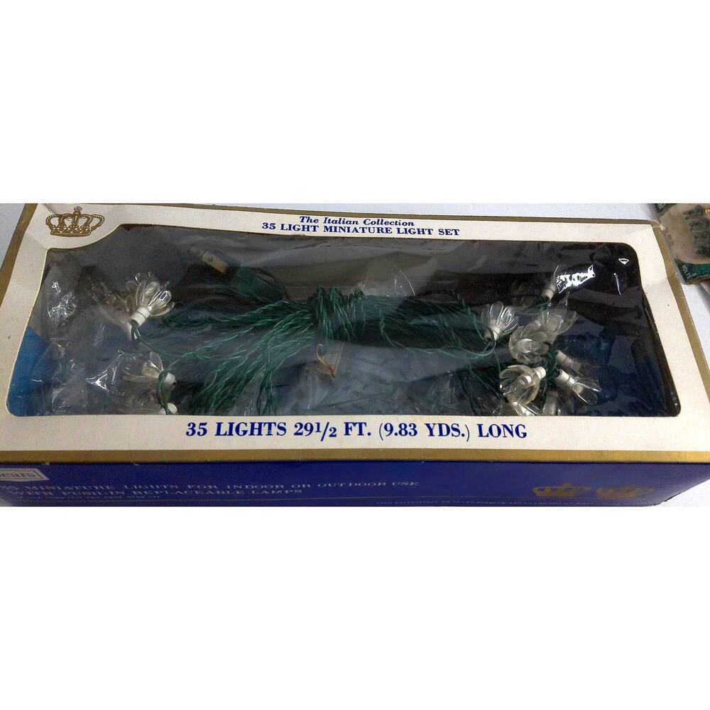 Vintage Sears The Italian Collection 35 Miniature Light Set